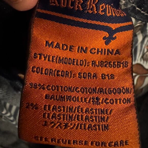 Rock Revival Women’s Size 28 Sora Bootcut Jeans Dark Wash Embellished Flap Pocke - Picture 7 of 7